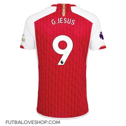 Dres Arsenal Gabriel Jesus #9 Domáci 2023-24 Krátky Rukáv